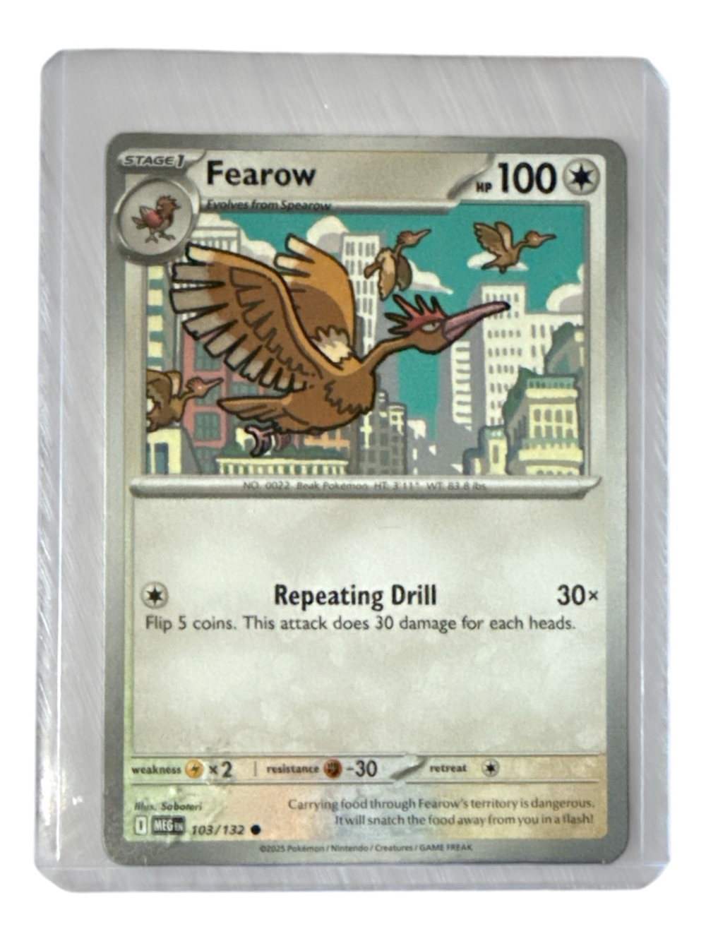 Pokemon Fearow Trading Card - In Sleeve Never Played